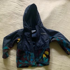 Columbia fleece rainjacket 2t